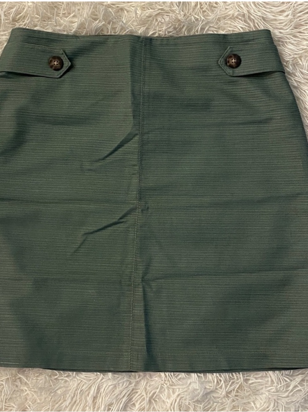 Ann Taylor Factory Sage Green Office Chic Straight Skirt Size 6 - Picture 3 of 7